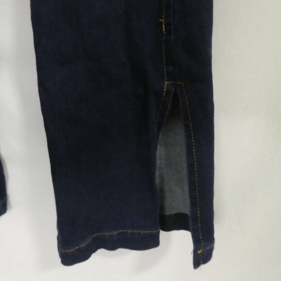 DYNAMITE | size 7 | Dark Blue Denim | Slit Bottoms | Made In Canada - Picture 9 of 16